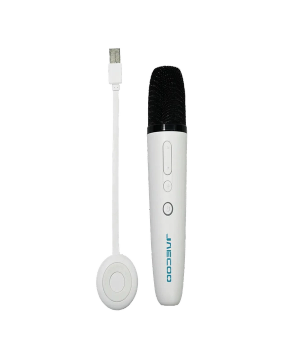 JAECOO branded karaoke microphone with USB receiver