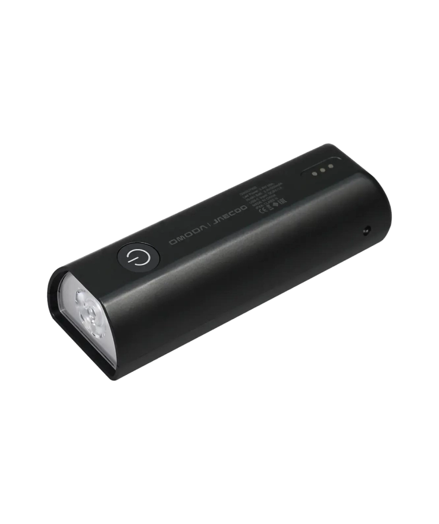JAECOO outdoor boot-fitted flashlight, a compact black torch with an LED head