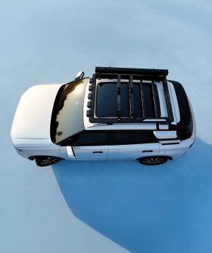 Overhead view of a JAECOO with the Adventure Pack roof rack platform fitted
