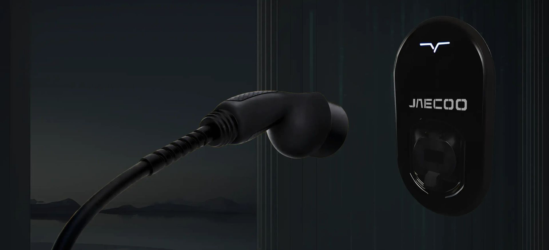 The JAECOO E5 charging at home