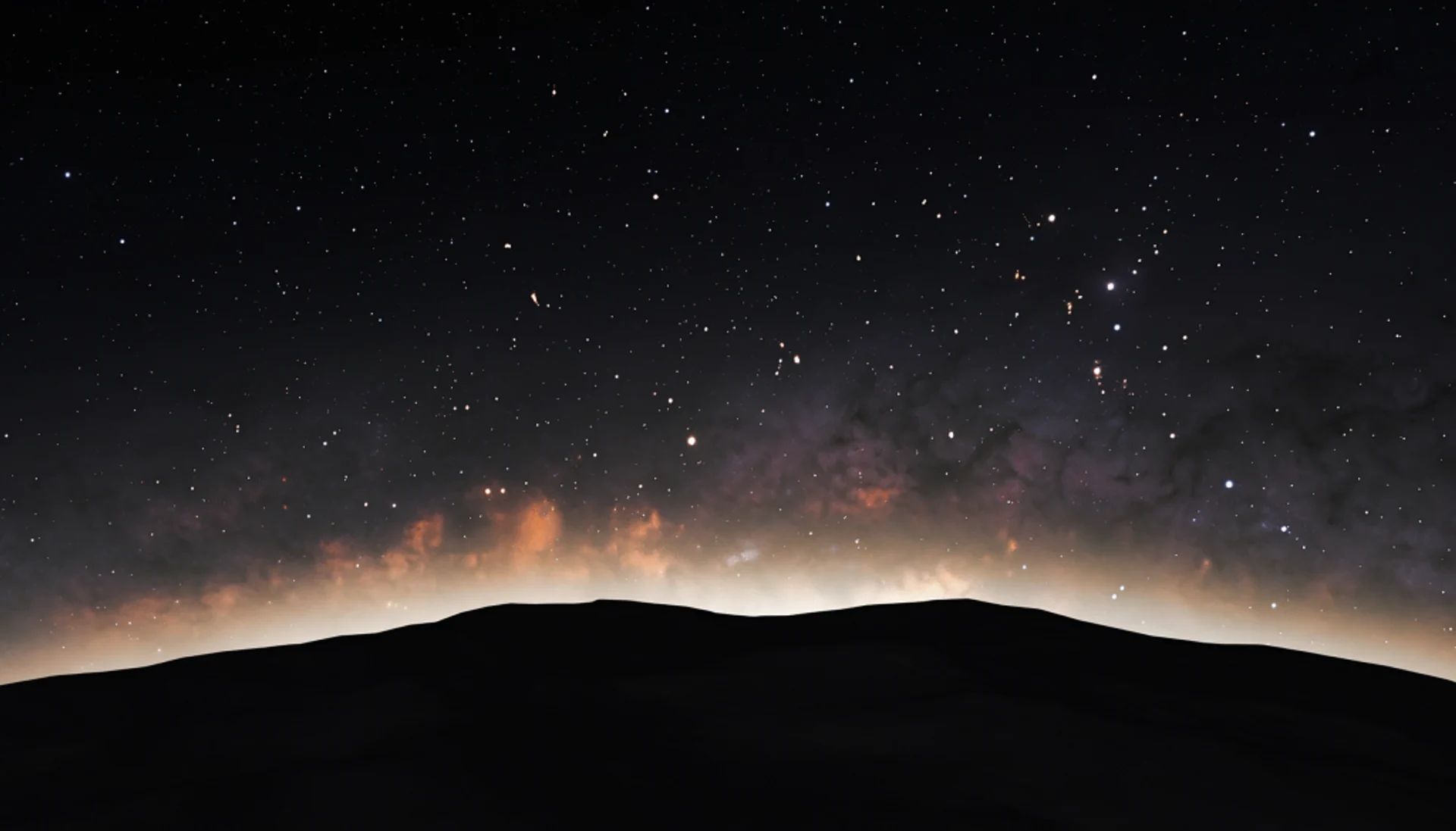 OMODA 9 under a starry night sky