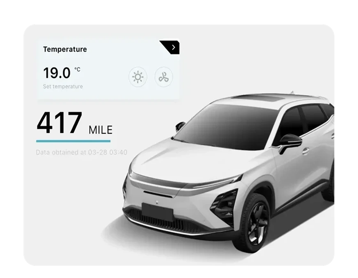 OMODA app temperature control