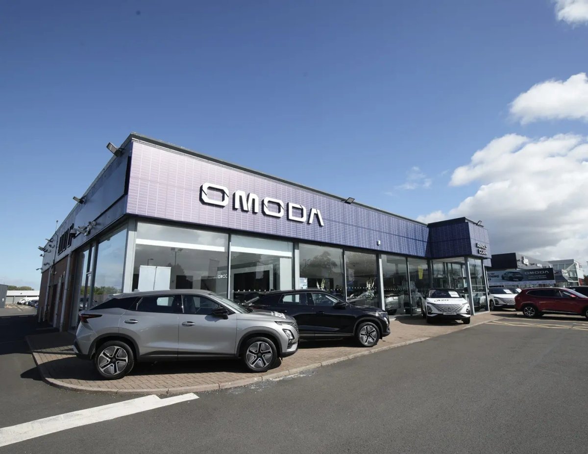 Exterior of an OMODA showroom