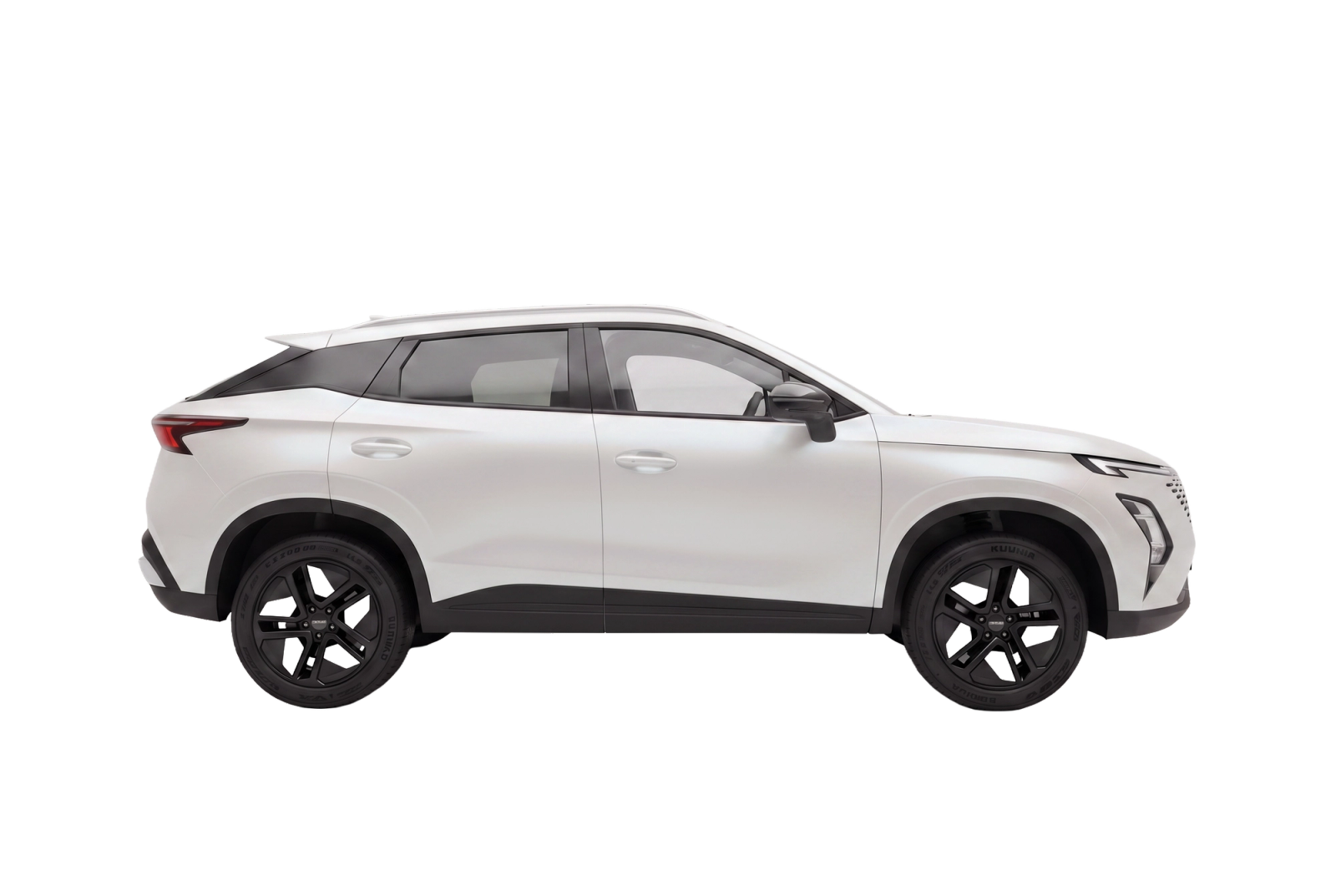 OMODA 5 SHS-H in white, side profile on transparent background
