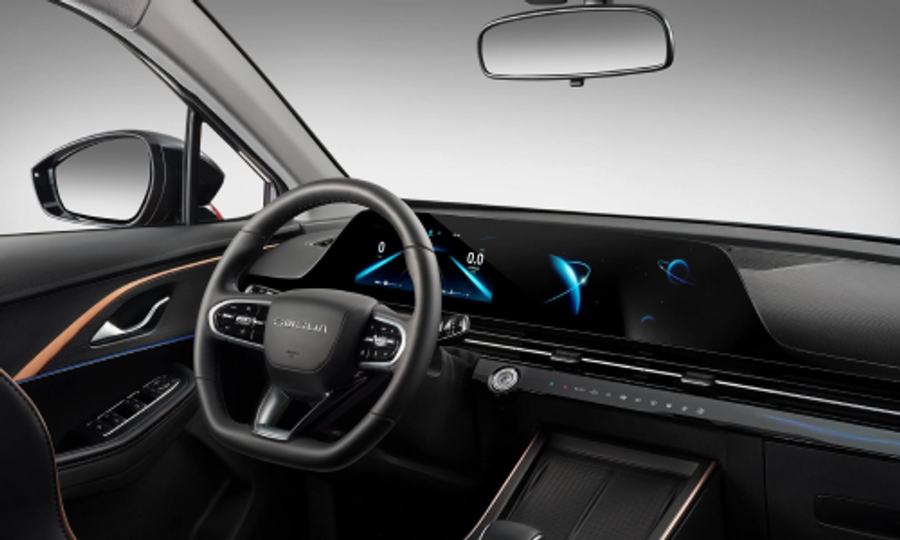 The elegant interior of the OMODA crossover