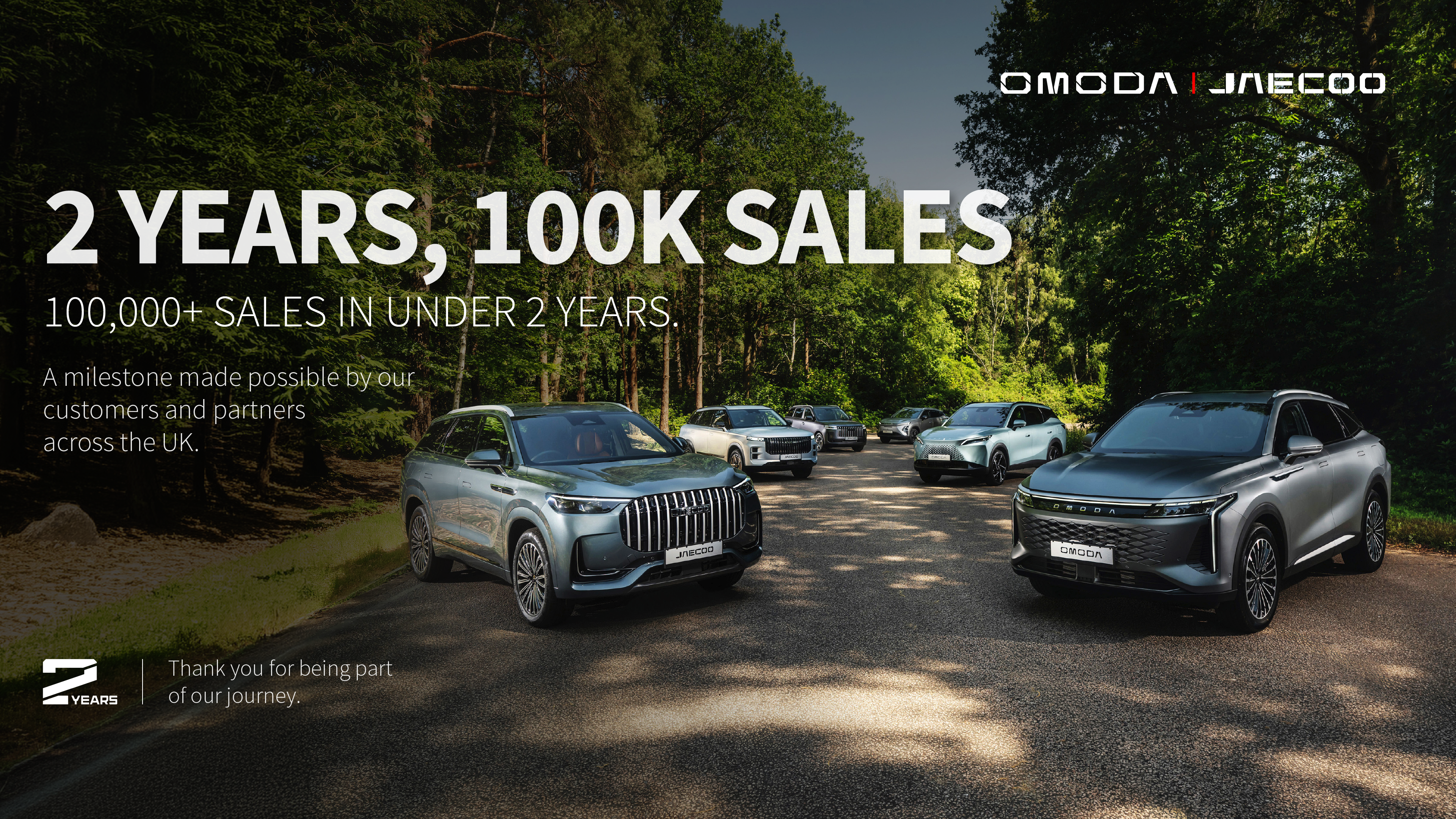 Omoda & Jaecoo Marks Six Figure Sales in Under 2 Years