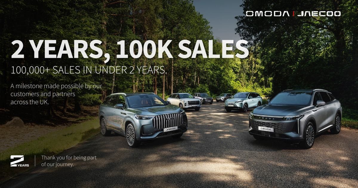 Omoda & Jaecoo Marks Six Figure Sales in Under 2 Years