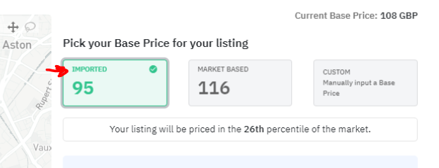 Establecer un precio base