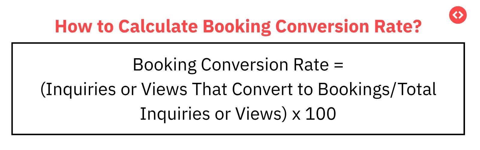 booking conversion rate