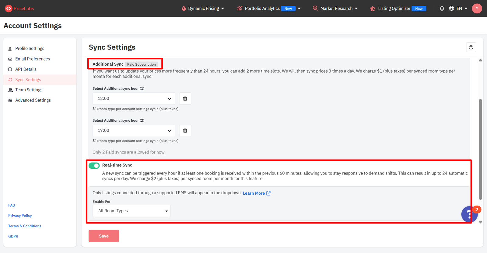 Stay updated with Timed Sync or instant Real-Time Sync