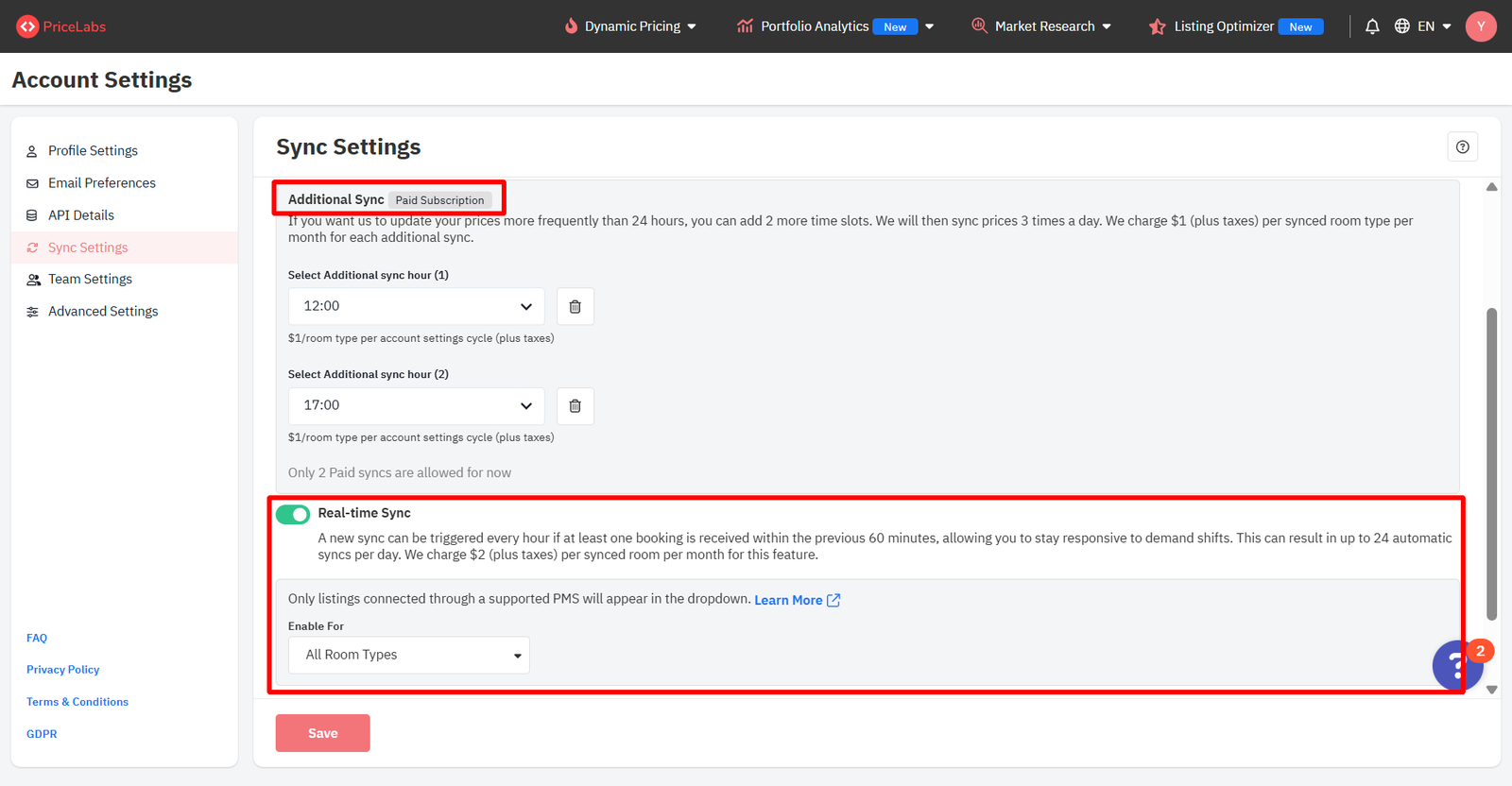 Stay updated with Timed Sync or instant Real-Time Sync
