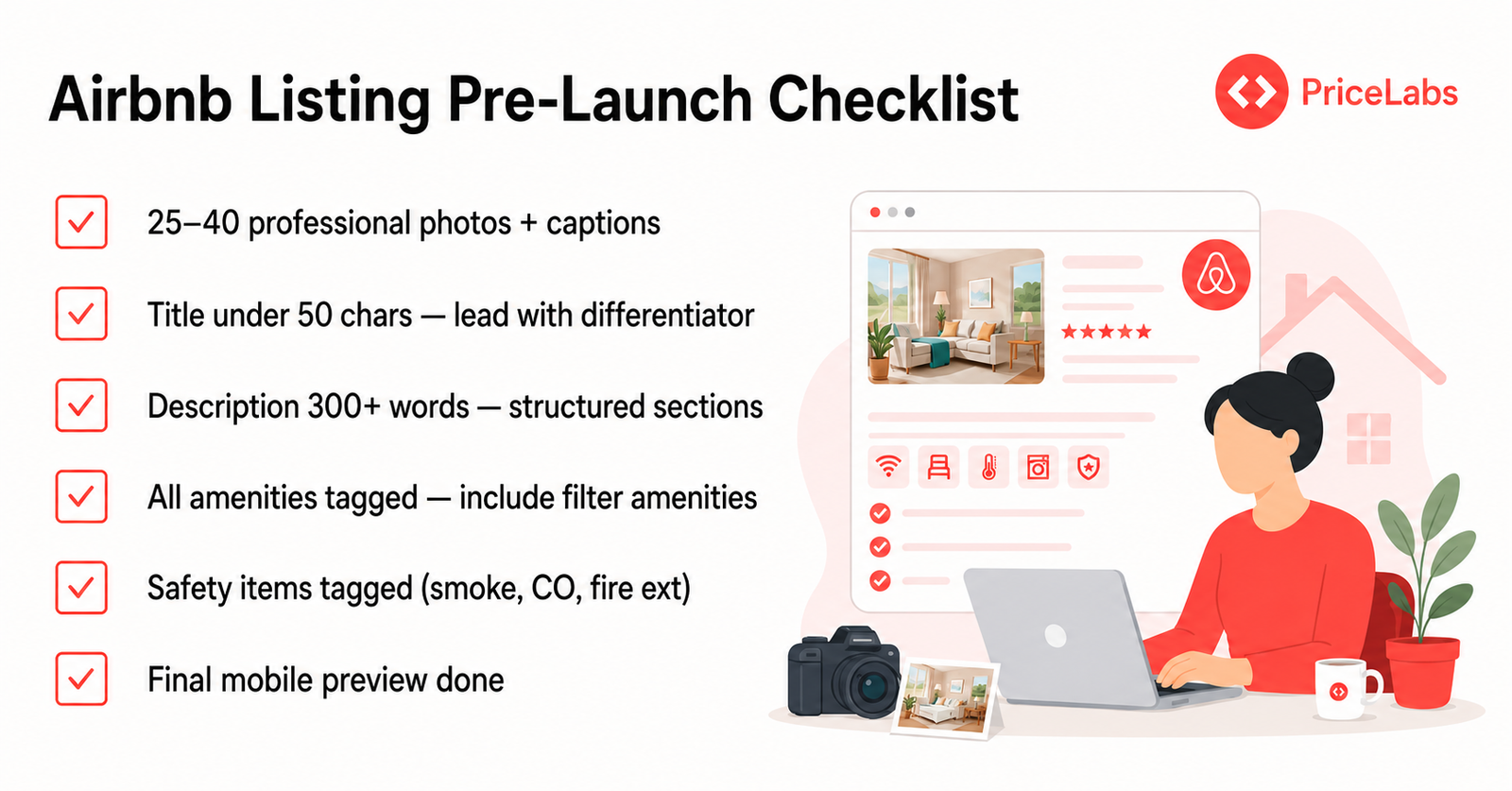 Implement this quick Airbnb listing pre-launch checklist