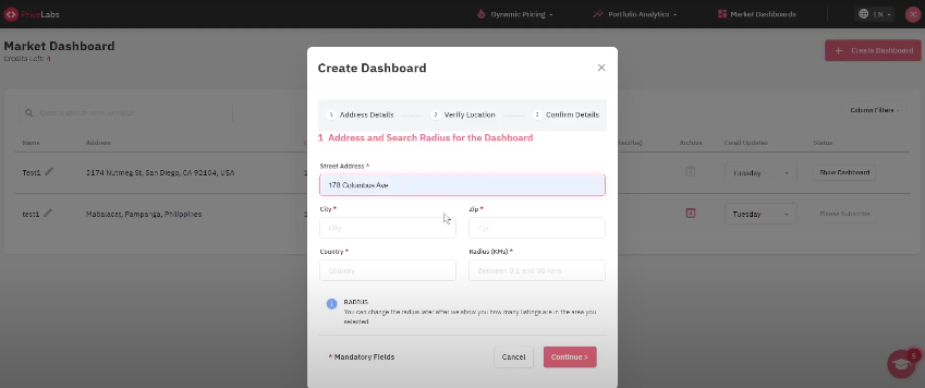 Create a Market Dashboard for Vacation Rental Market Analysis