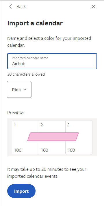 import Airbnb calendar on Vrbo