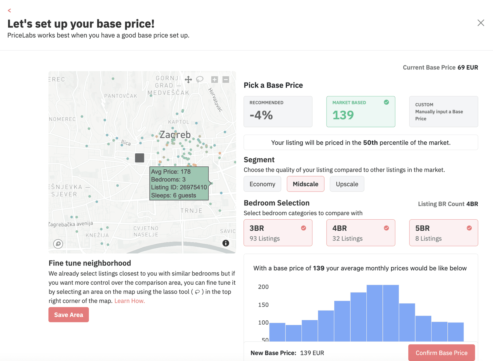 Configurer votre prix de base