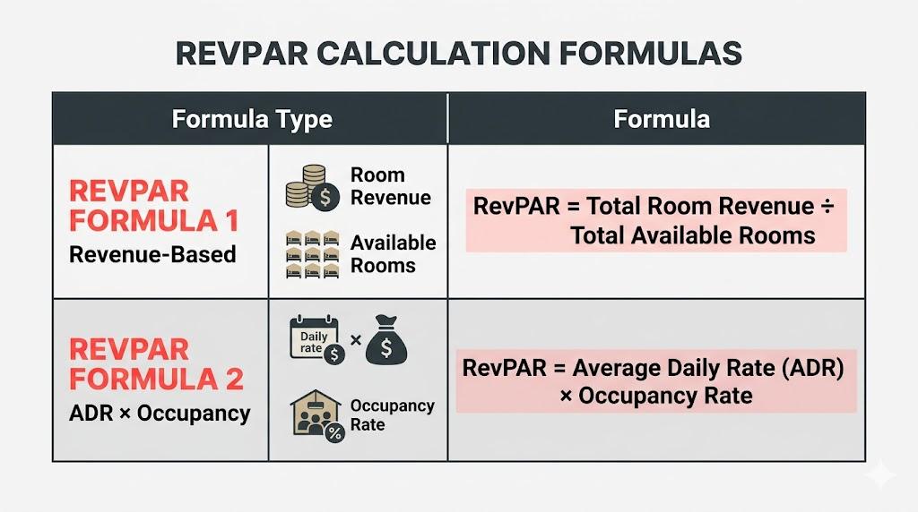 ホテル向けRevPAR計算式