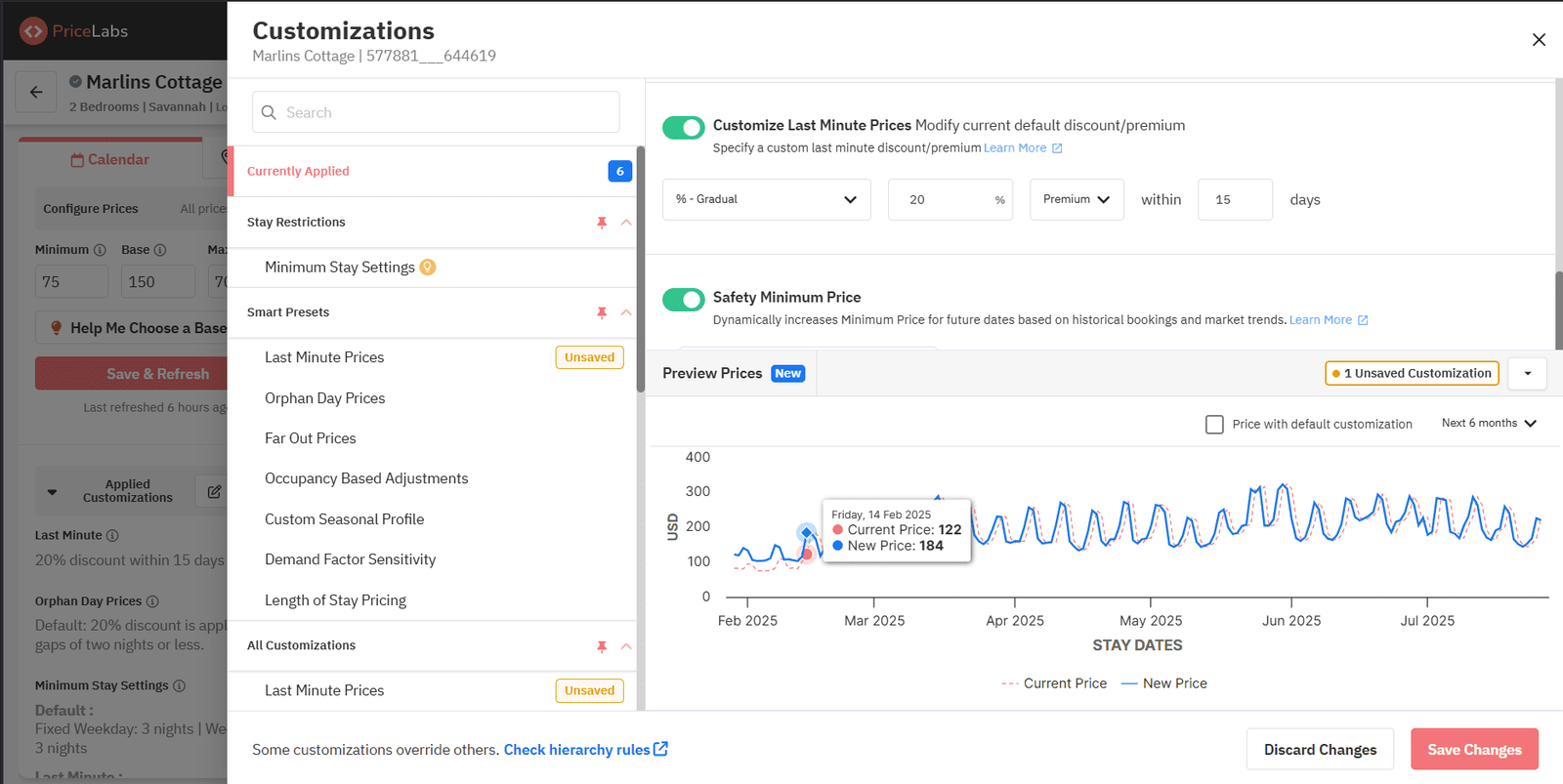 PriceLabs customizations