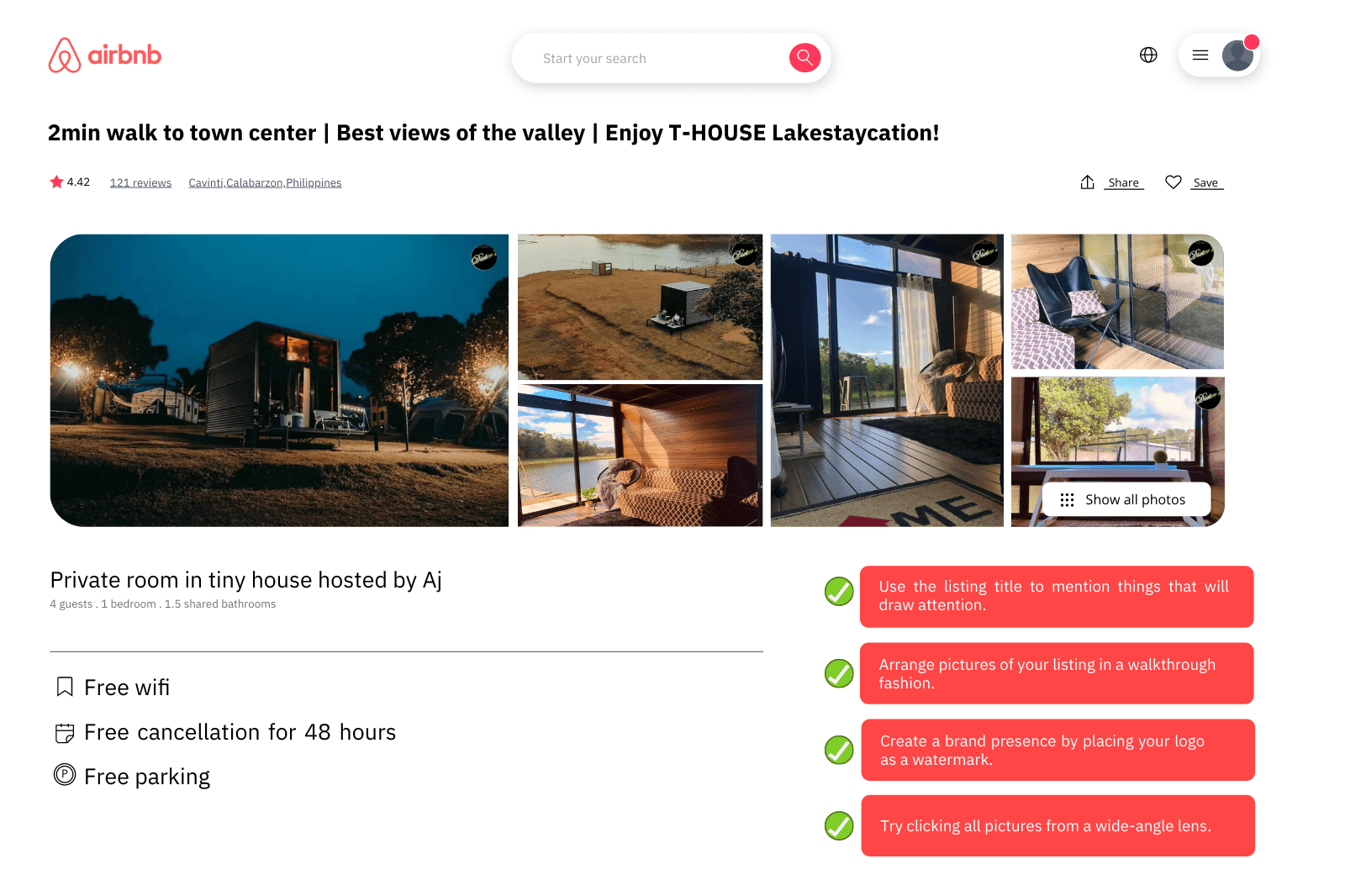 Airbnb hosting tips to make your listing better
