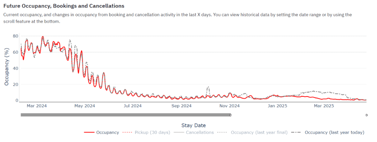 Average Occupancy in Palm Springs
