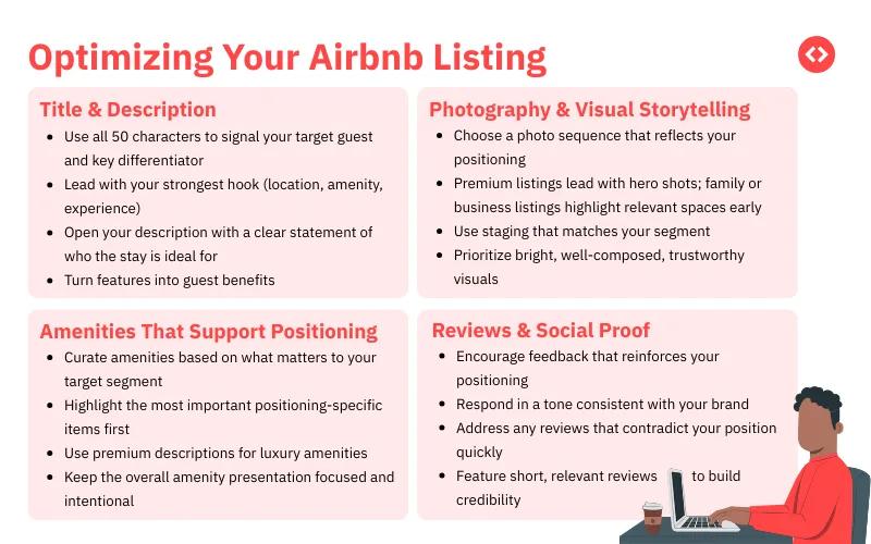 How to optimize your Airbnb listing for your positioning