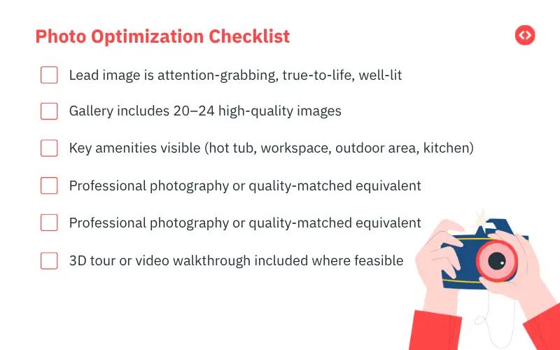 Photo optimization checklist