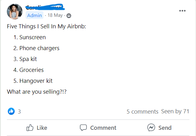 Serviços adicionais da Airbnb