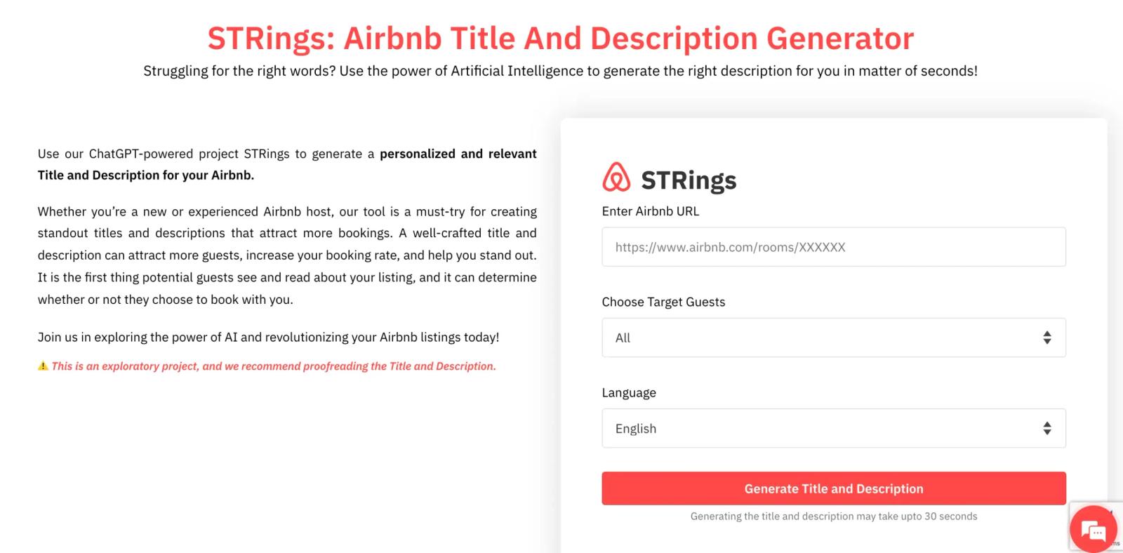 what is ecotourism for airbnb title and description generator