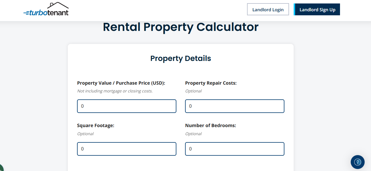 TurboTenant vacation rental income calculator