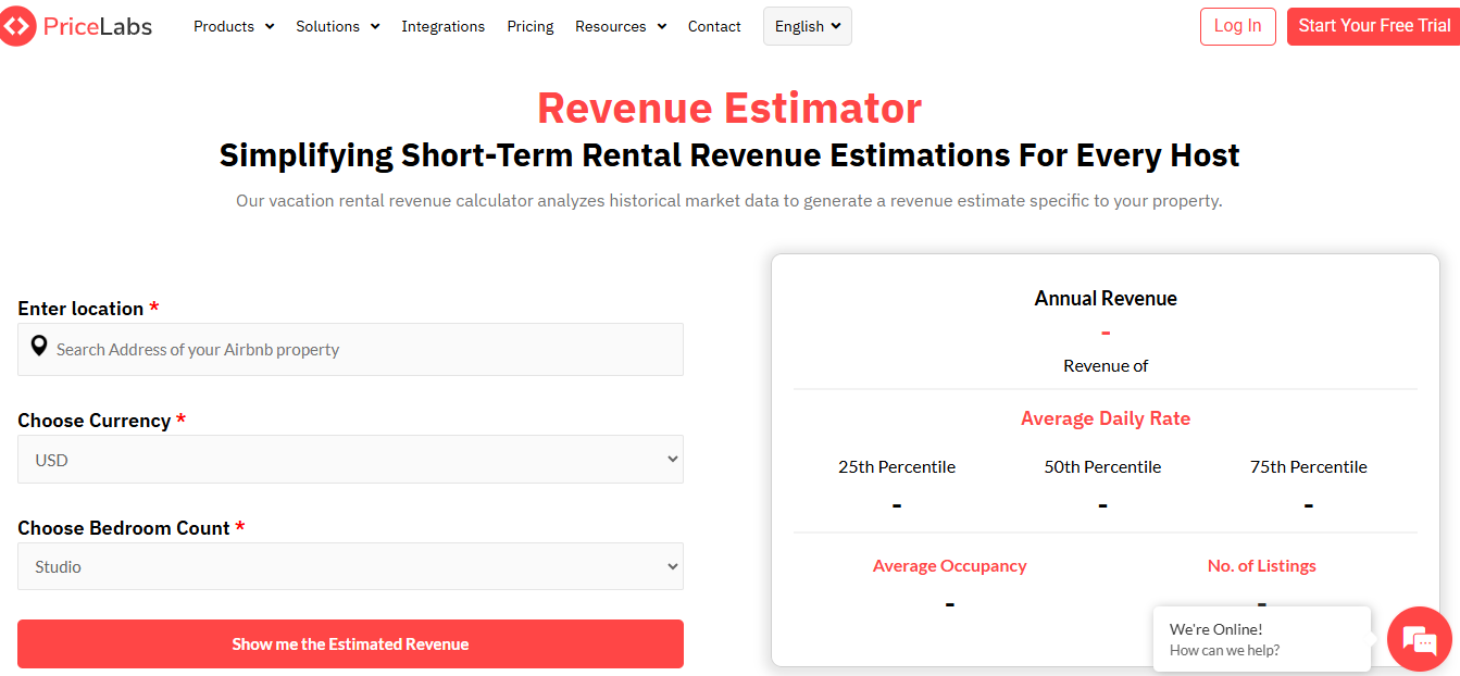 PriceLabs Revenue Estimator Pro 