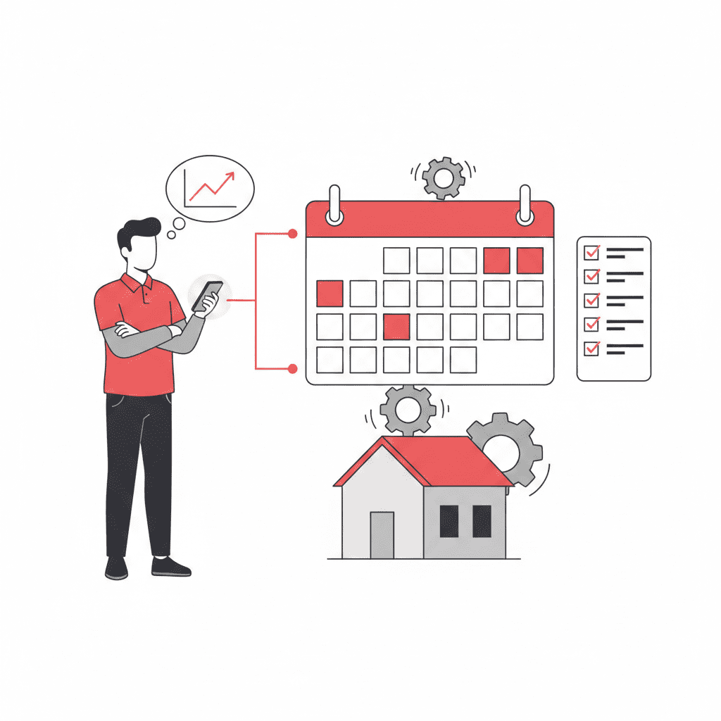concept d'automatisation en location courte durée