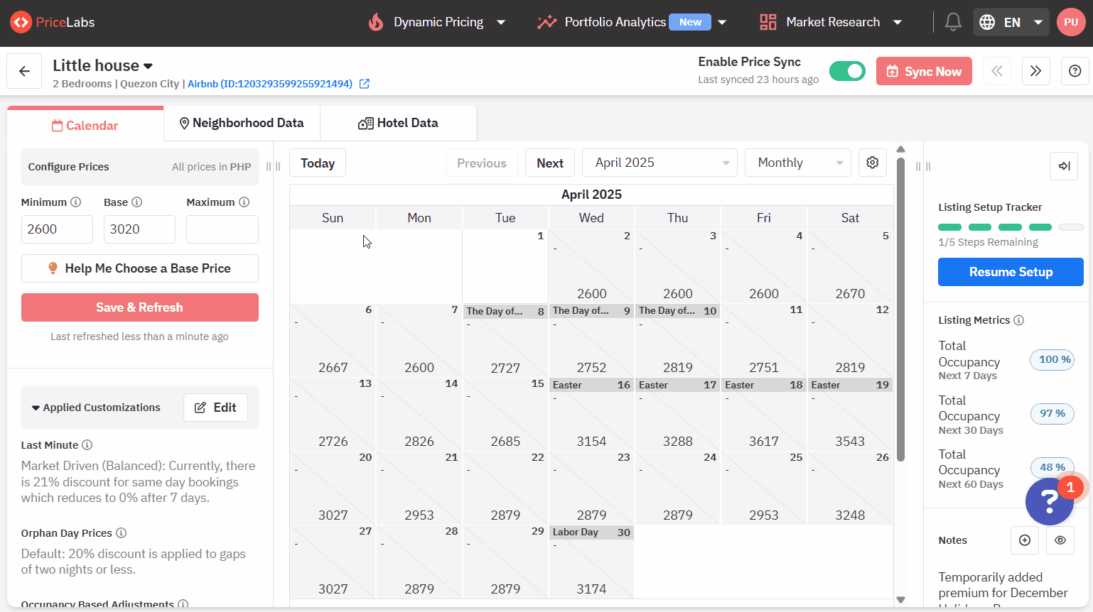 automate daily price updates minimum stay restrictions