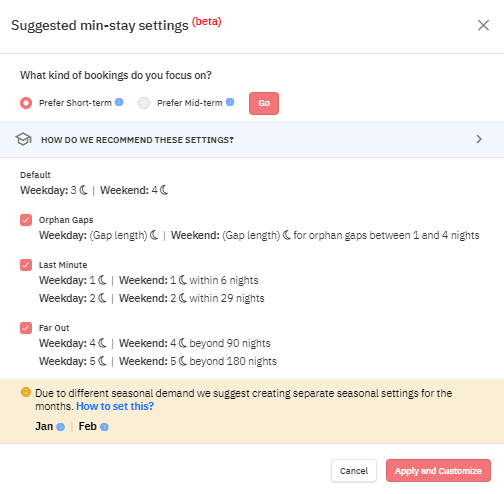 PriceLabs MinStay Recommendation Engine