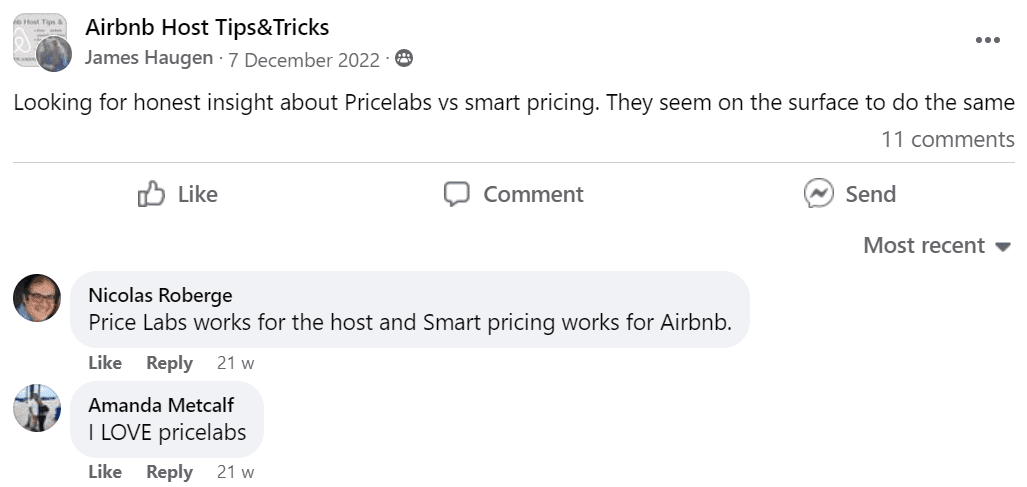 Perché scegliere Pricelabs rispetto ai Prezzi Intelligenti di Airbnb?