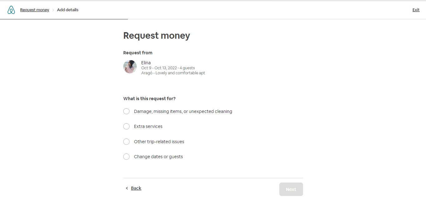 Suporte da Airbnb para hóspedes extras da Airbnb