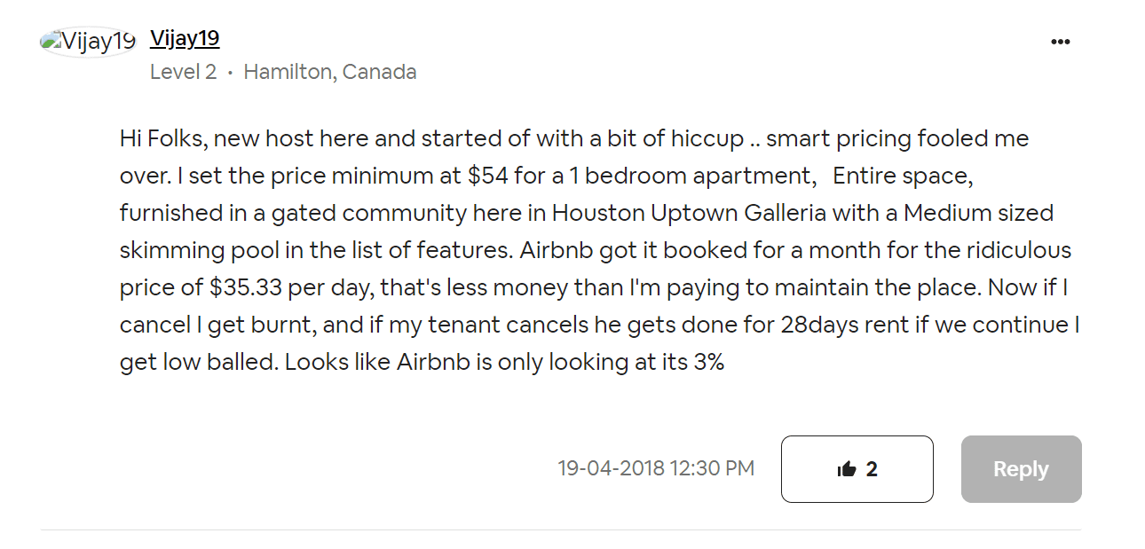 Revisione prezzi intelligenti di Airbnb
