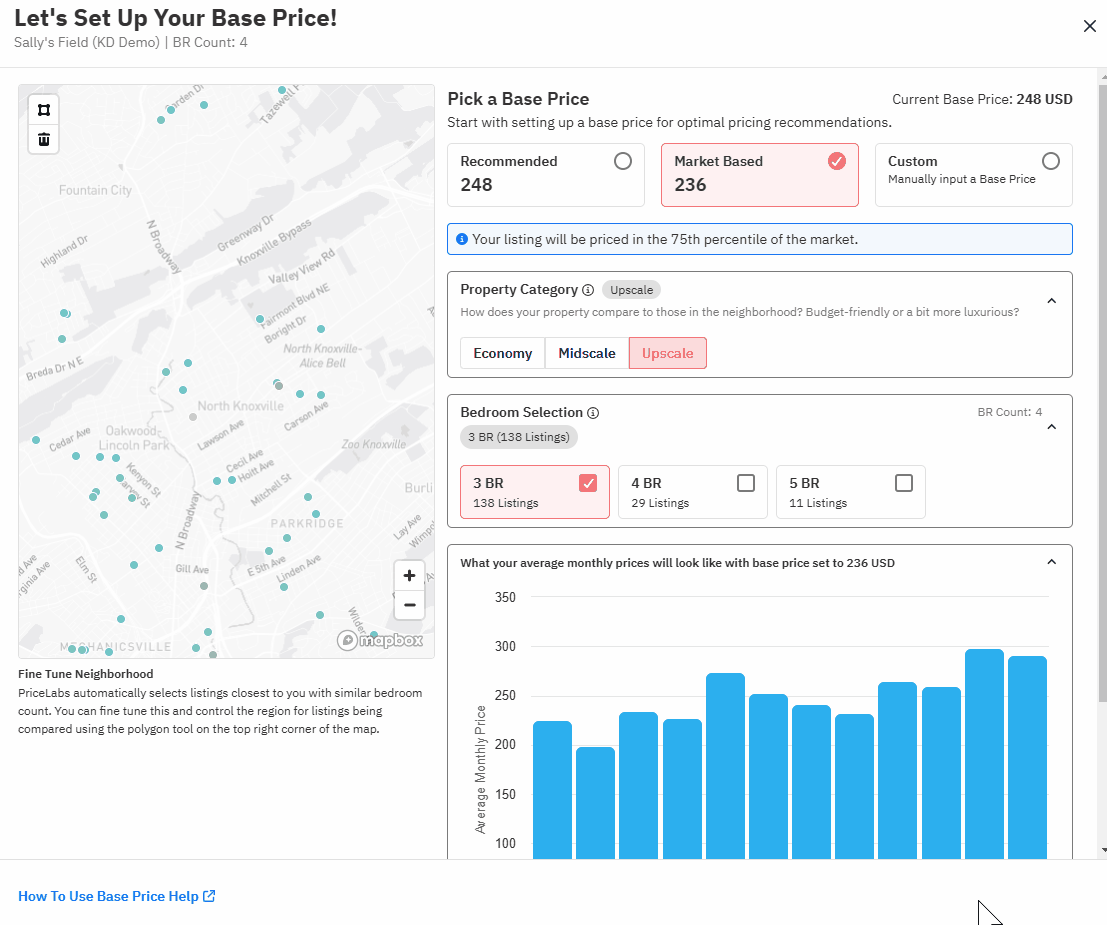 base price help used by property owner