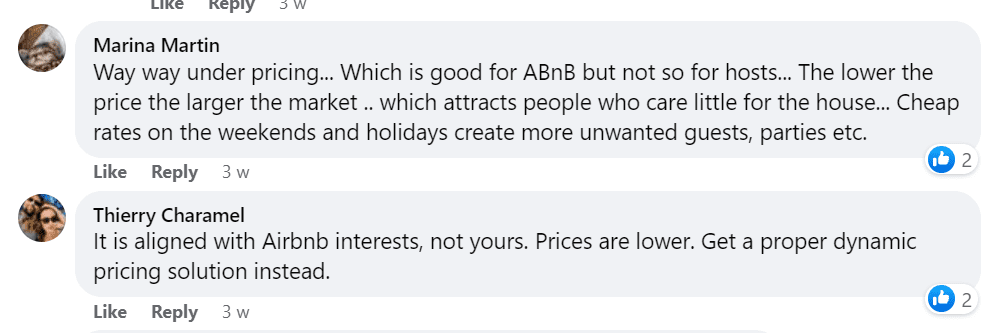 I Prezzi intelligenti di Airbnb sottovalutano le proprietà