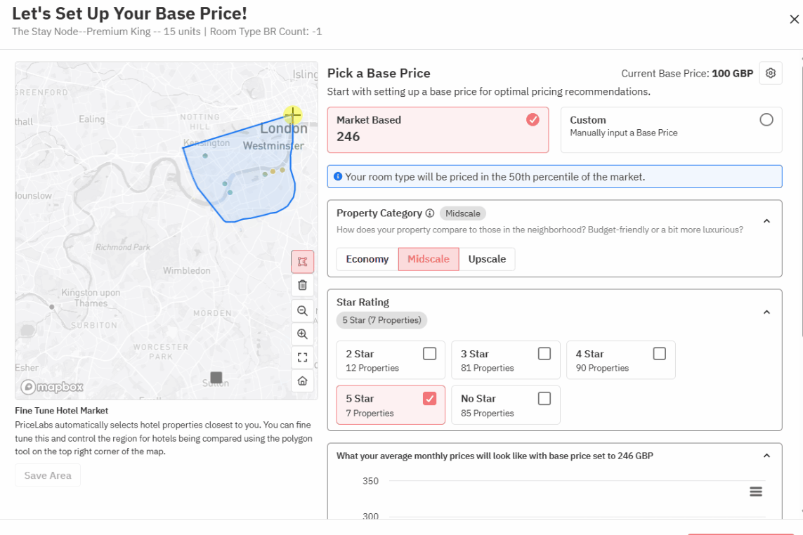 Use PriceLabs Base Price Help to dynamically add a base price to your property