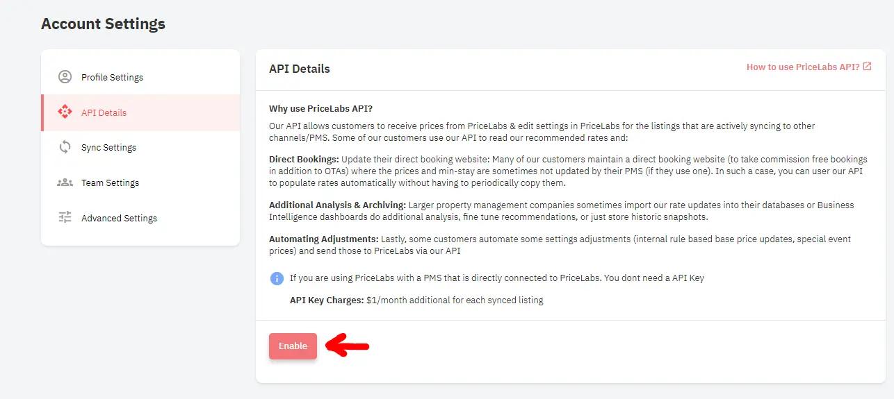 direct booking website api