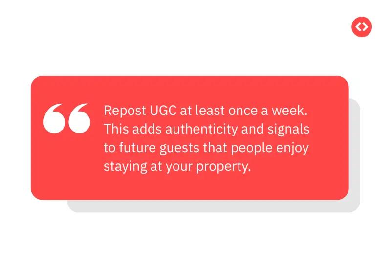 UGC marketing for short term rentals