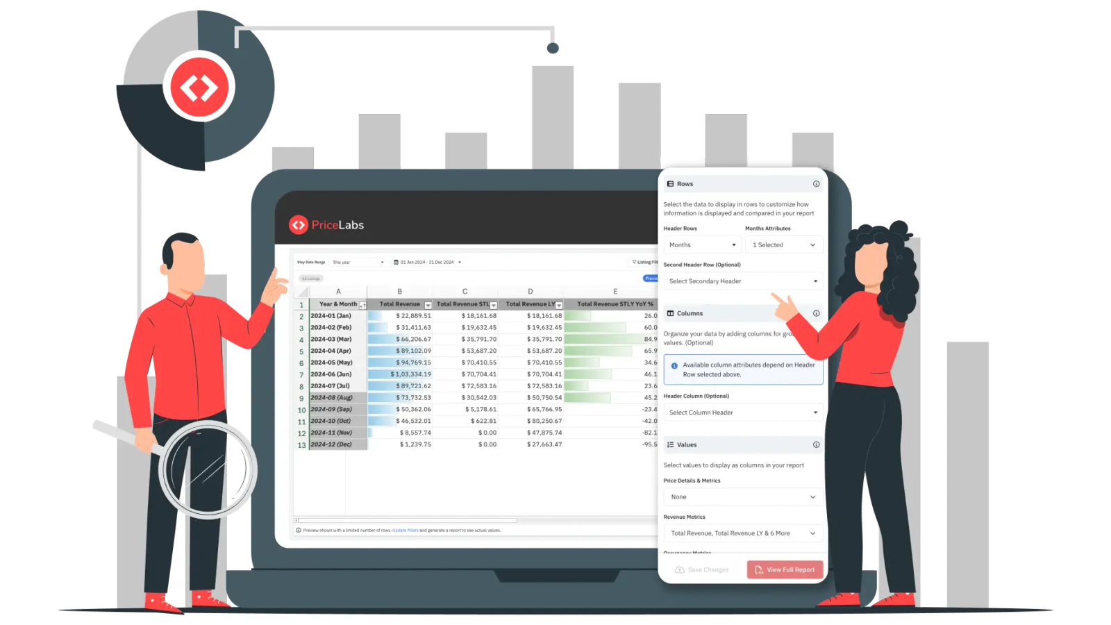 PriceLabs Report Builder to Track Property Management KPIs