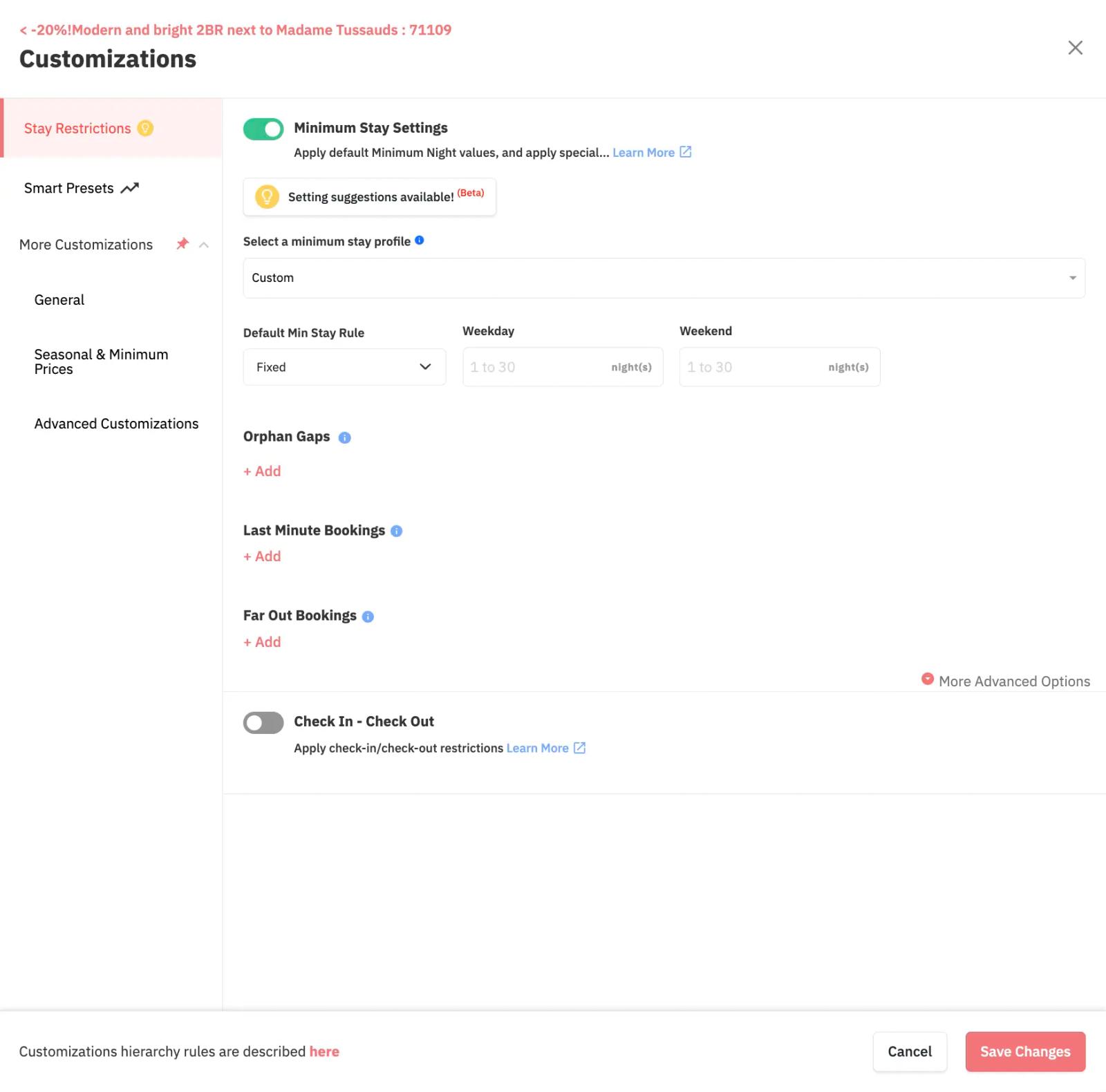 Leverage PriceLabs' customizations to take control of your pricing