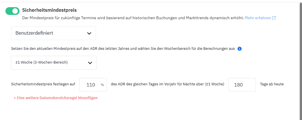 
Sicherheitsmindestpreis
