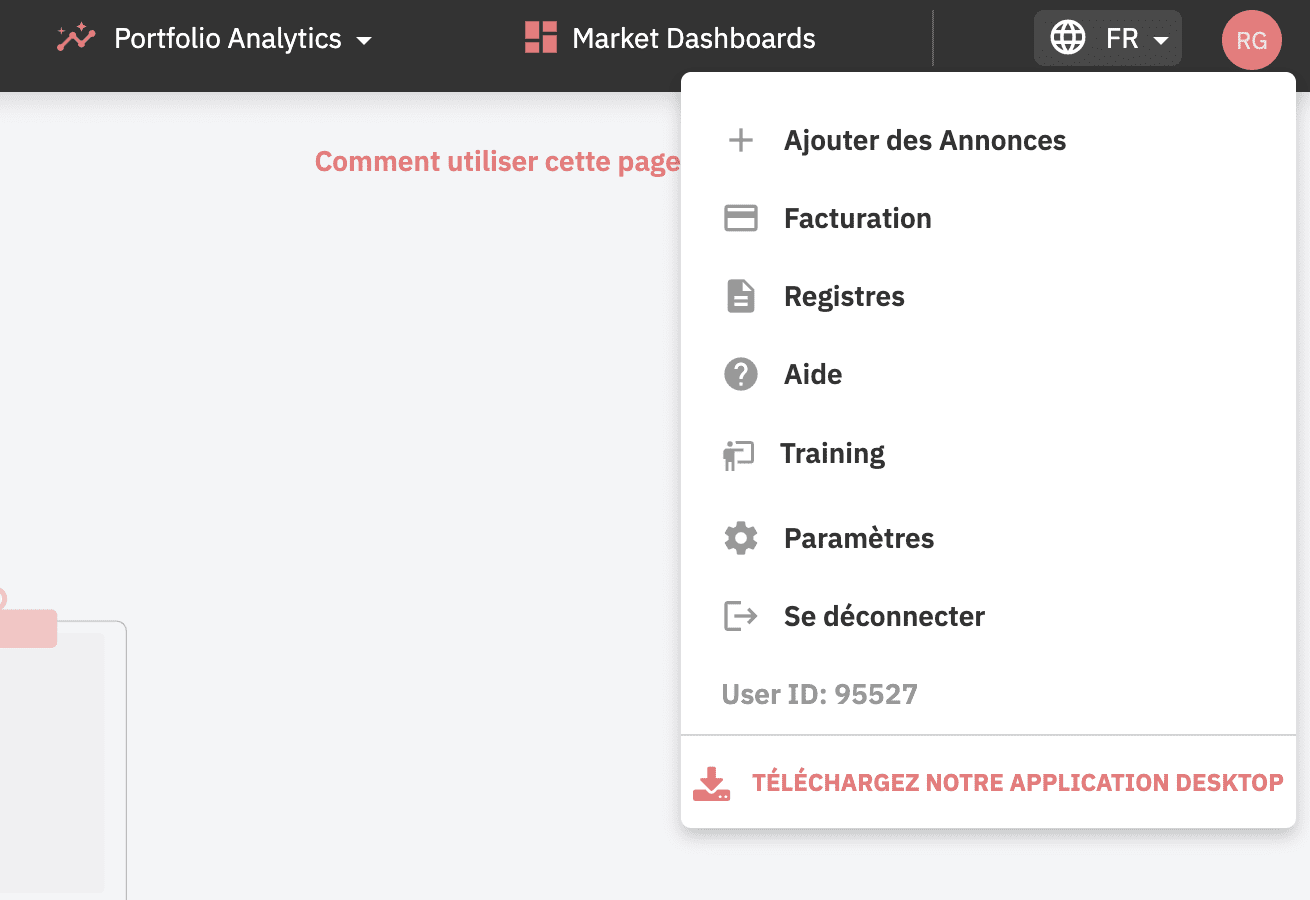 application de bureau pricelabs