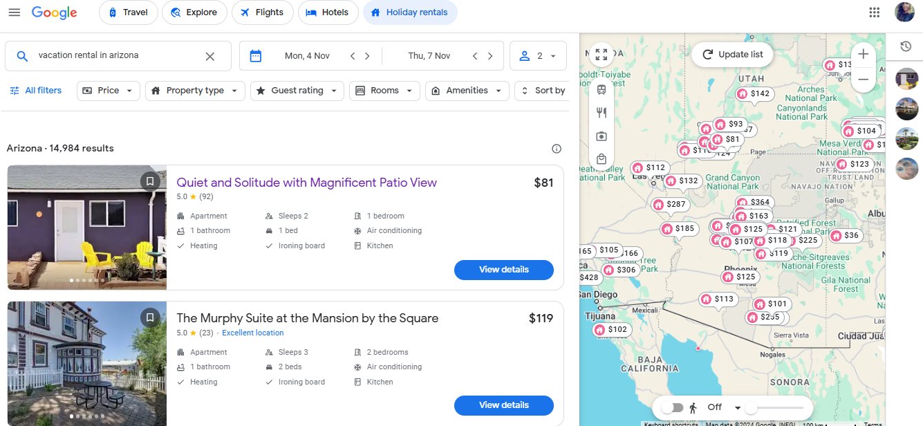 Usar o Google Travel