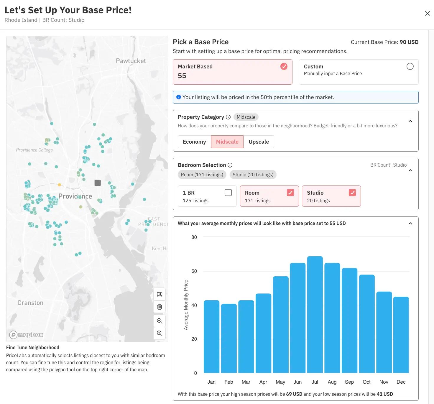 Choose the right base price with our Base Price Help Tool
