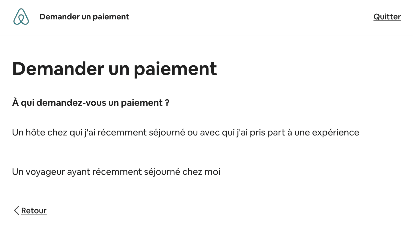 demande argent centre resolution airbnb
