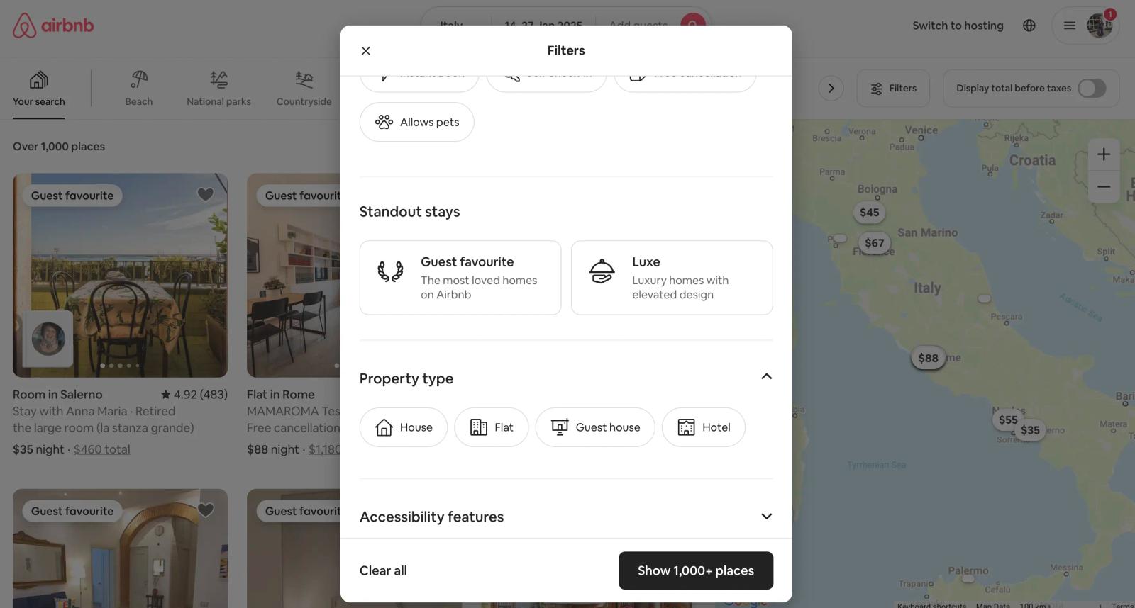 guest favourite badge on airbnb