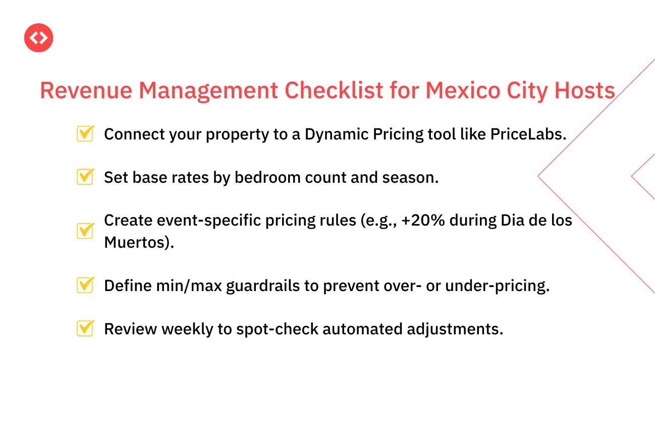 Revenue management checklist for Mexico City hosts