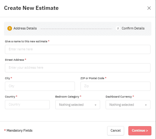 Creating New Revenue Estimate to Calculate rental income